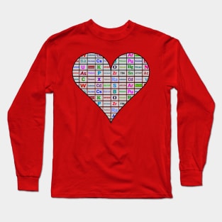 Chemistry Heart Elements Long Sleeve T-Shirt